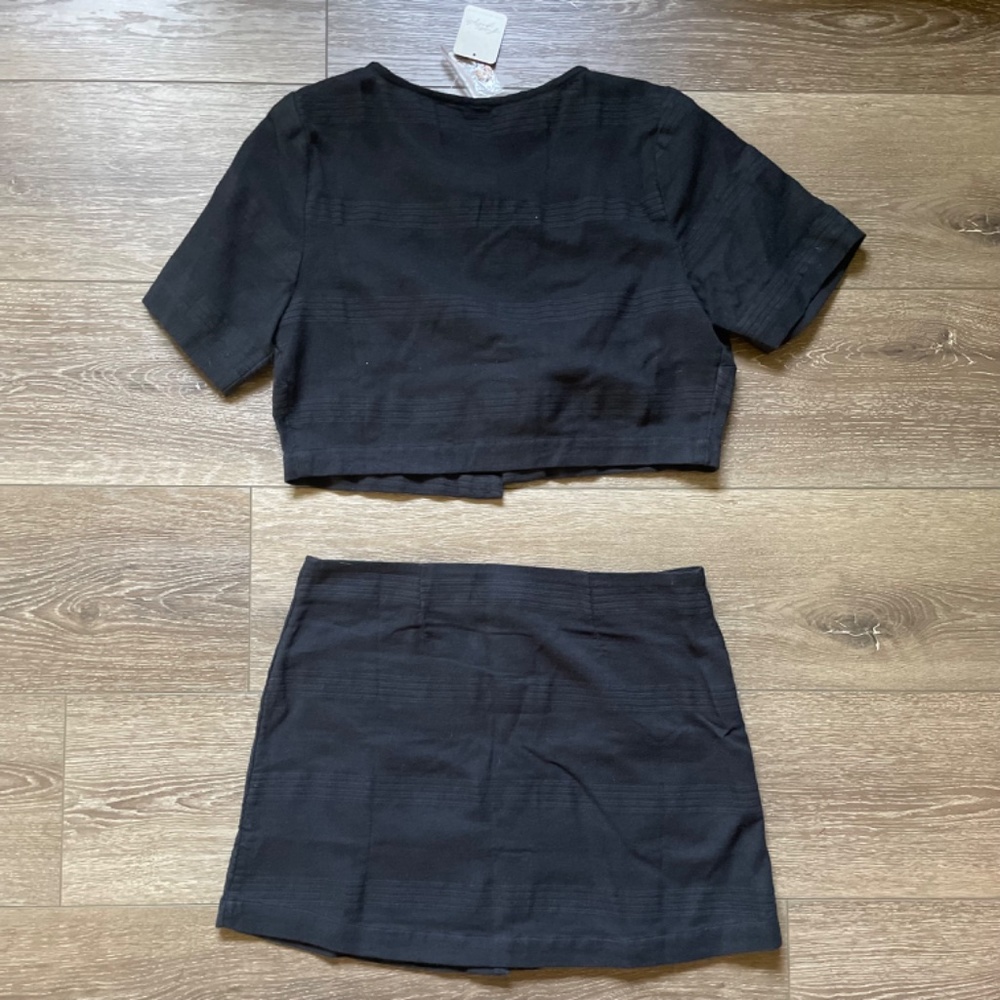 NWT Cotton Linen Free People Skirt Set - Picture 2 of 4